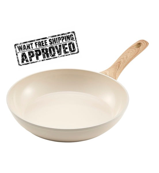 3-Piece Ceramic Non-Stick Frying Pan Set. (8,9.5,11 inch)