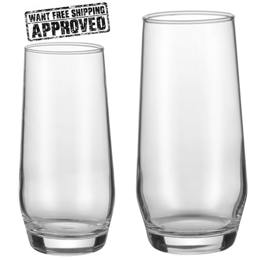 16-Piece Drinking Glass Set – Two Sizes